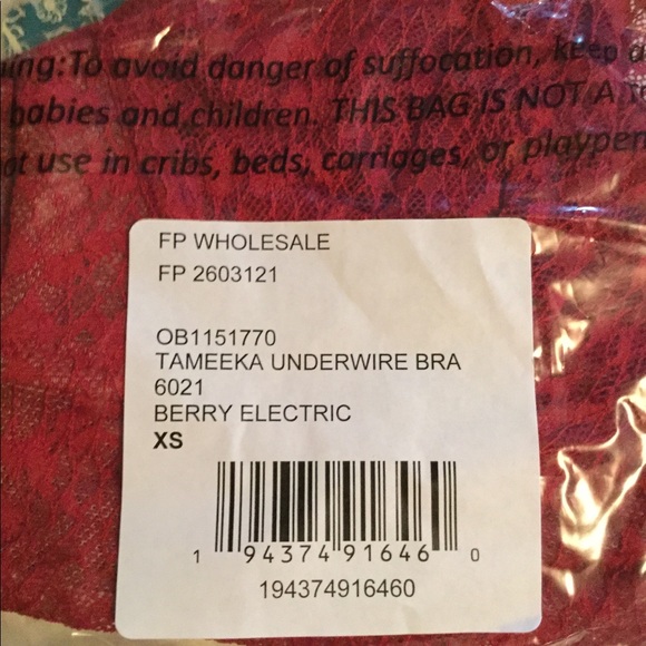 LAST CHANCE Free People Tameeka Underwire Bra NWT - Picture 7 of 9